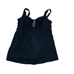 JANTZEN One piece Black Jewel Embellished Swimsuit Women’s Size 22W
